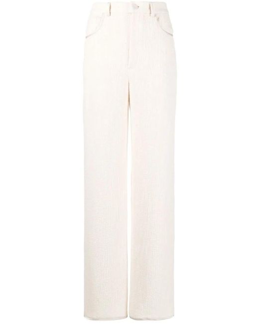 Nanushka White Hose Mit Geradem Bein