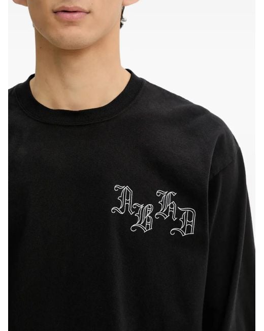 Neighborhood Embroidered long-sleeve T-shirt in Black für Herren