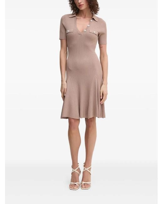 Abito Midi Con Decorazione di Guess in Natural