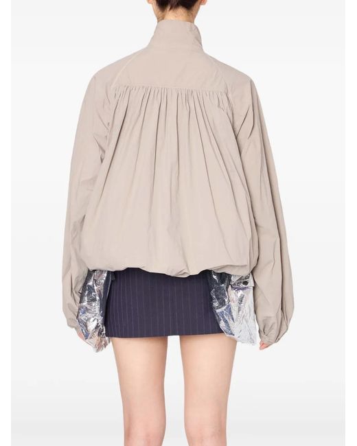 Kolor Blue Balloon-Sleeves Jacket