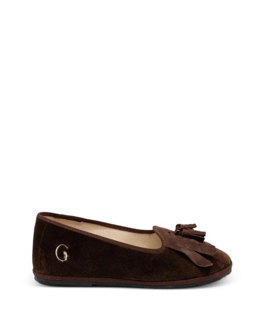 Gondolina Brown Loita Logo-Detail Loafers