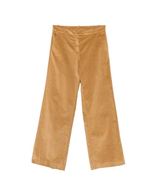 19.61 MILANO White Velvet Wide-Leg Trousers