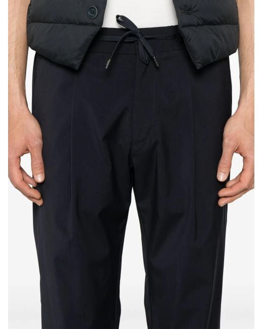 Herno Blue Cotton Trousers for men