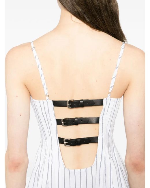 Top A Rayas BONBOM de color White