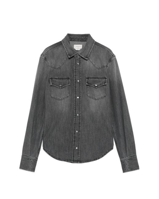 Jacob Cohen Gray Denim Cotton Shirt