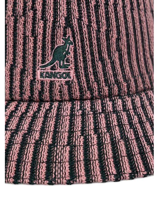 Kangol Purple Striped Logo Hat