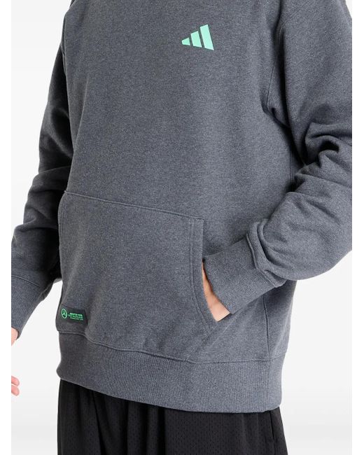 X Mercedes Hoodie À Logo Adidas pour homme en coloris Gray