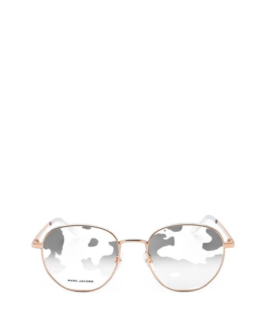 Marc Jacobs White Round-Frame Glasses
