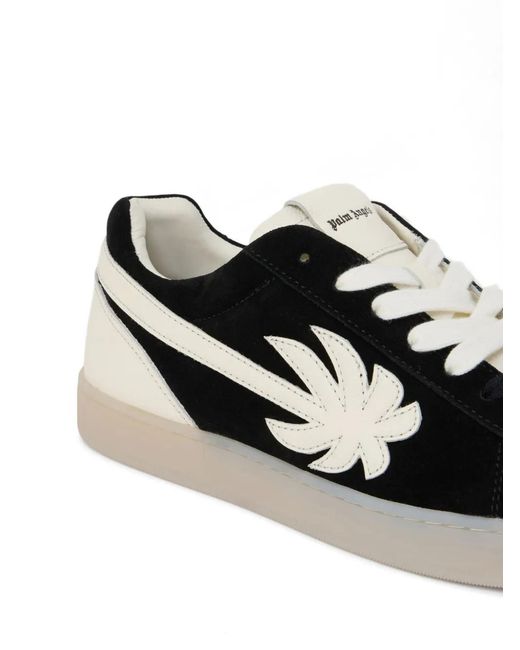 Palm Angels Black Palm Tennis Lace-Up Sneakers for men