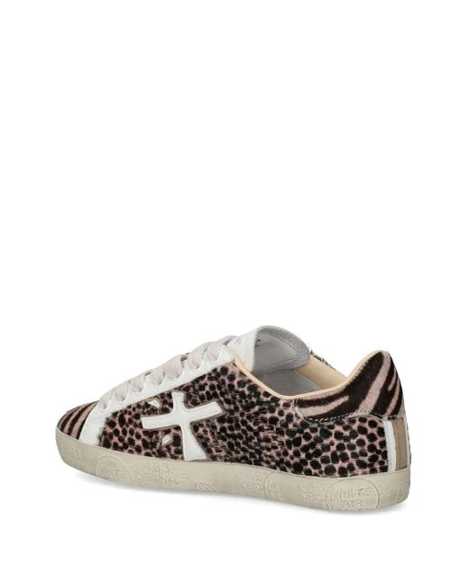 Premiata Natural Leopard-Print Sneakers