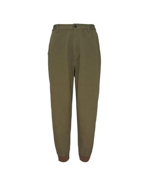 Visvim Green Pantalon Caddo À Poches Et Passants Pour Ceinture for men