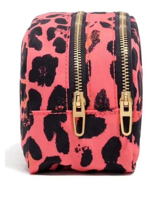 Bimba Y Lola レオパード コスメポーチ Red