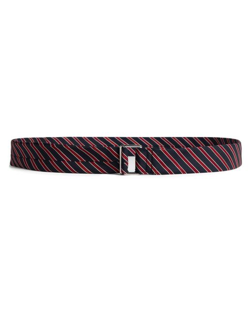 DSquared² Brown Striped Twill Belt for men