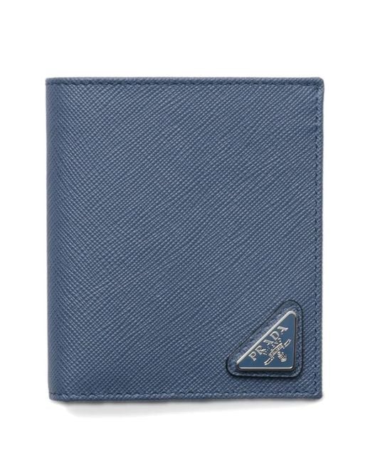 Prada Blue Saffiano Leather Wallet for men