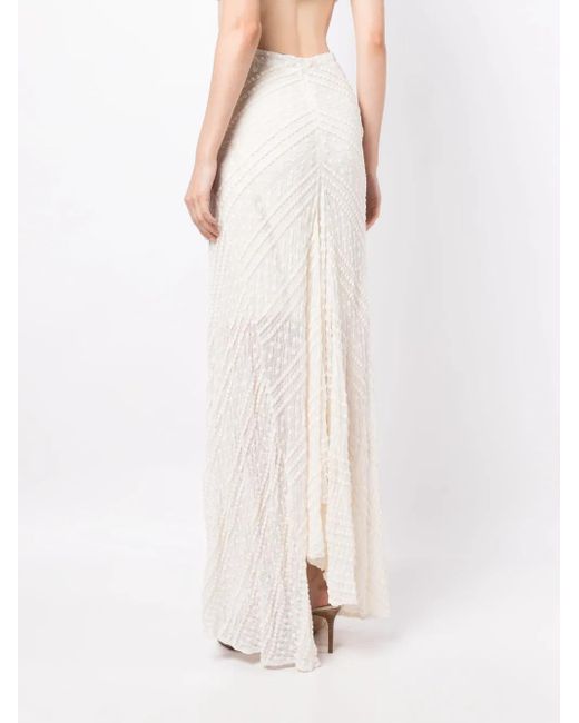 Jupe Taille Haute À Ourlet Asymétrique Anouki en coloris White