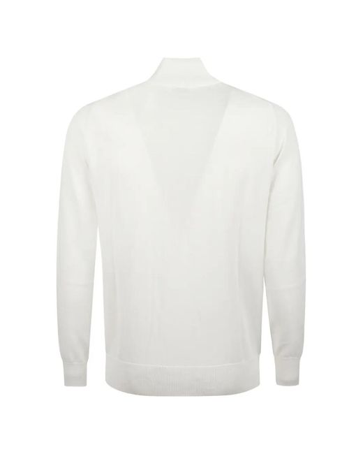 Ballantyne White Zip Sweatshirt for men