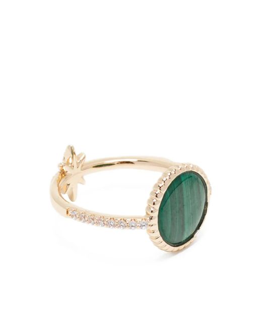 Apm Monaco Metallic Malachite Météorites Ring