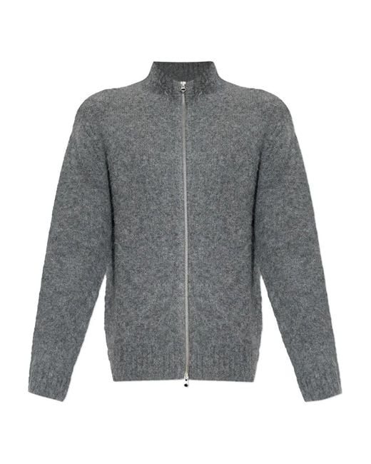 Samsøe & Samsøe Gray Sajean Zip Cardigan for men