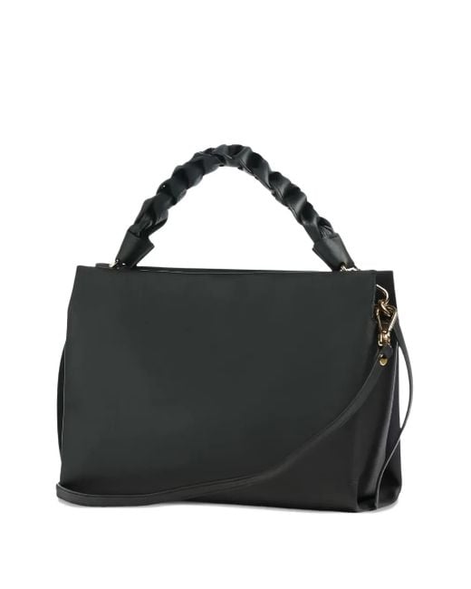 Coccinelle Black Medium Boheme Braided-Handle Tote Bag
