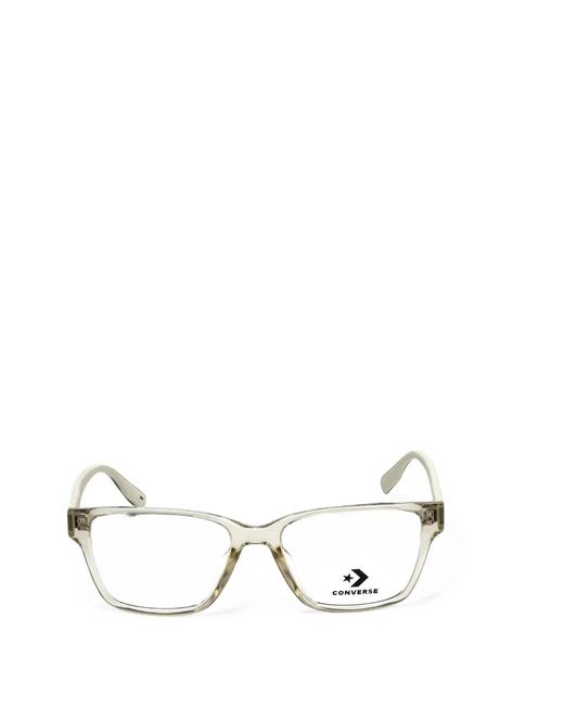Converse White Rectangle-Frame Glasses