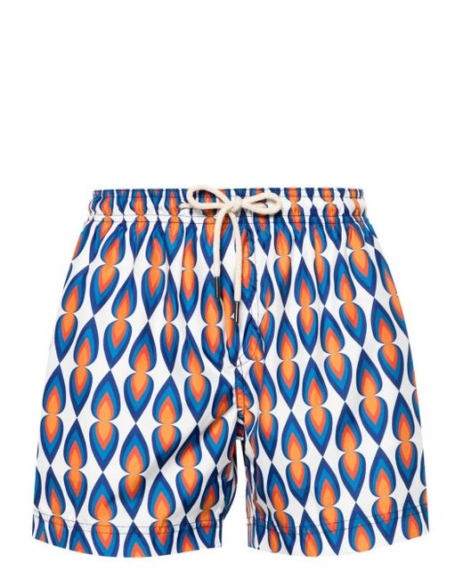 Peninsula Badeshorts Mit Grafischem Print in Blue für Herren
