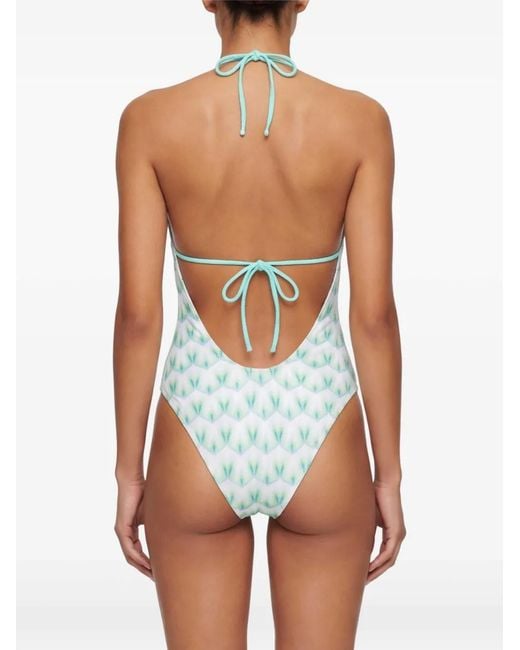 Missoni Blue One-Piece Swimsuit