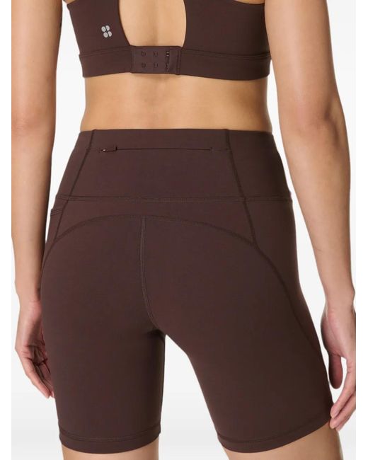 Sweaty Betty Brown Power 6" High-Waisted Shorts