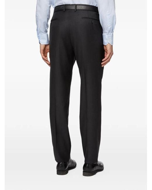 Boggi Black Tailored Trousers for men