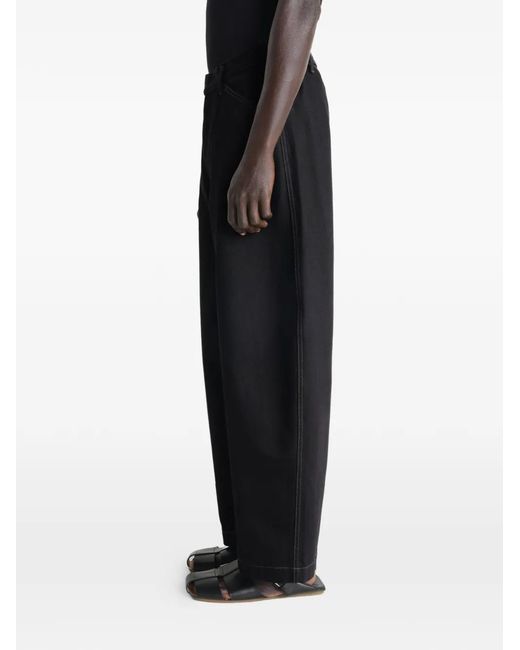 Lemaire Black Maxi Workwear Pants for men