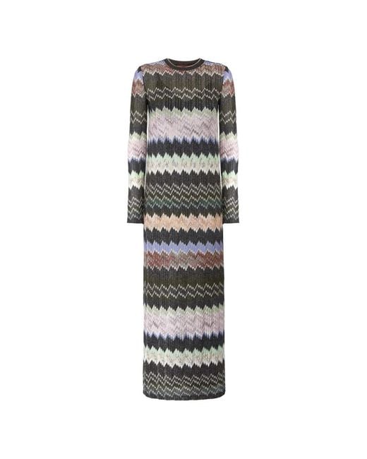 Vestido Con Motivo En Zigzag Missoni de color White