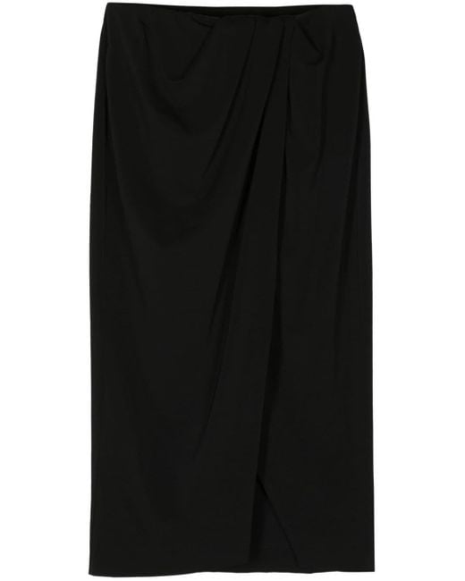Tela Black Giordana Pencil Midi Skirt
