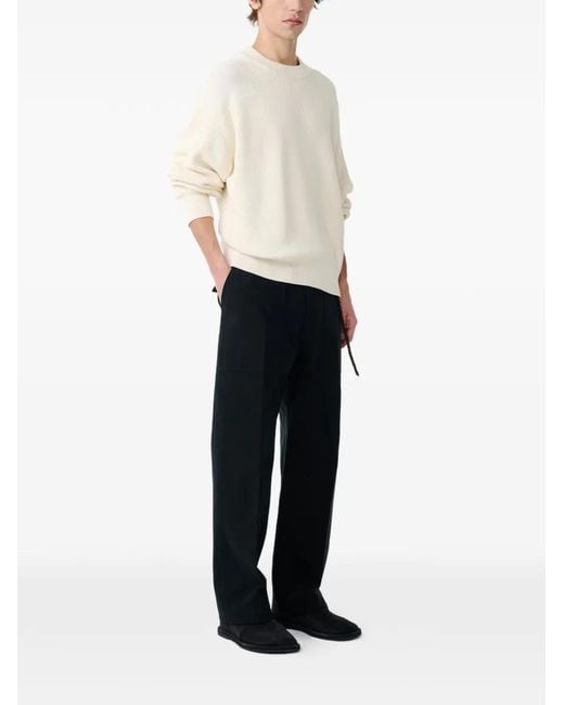 Studio Nicholson White Combo Knitted Sweater for men