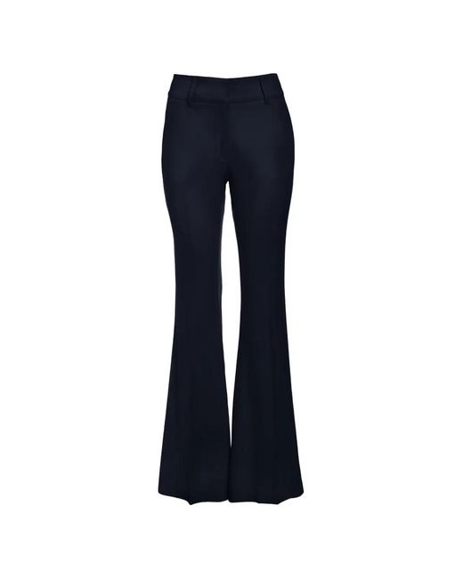 Gabriela Hearst Blue Rhein Mid-Rise Flared Trousers