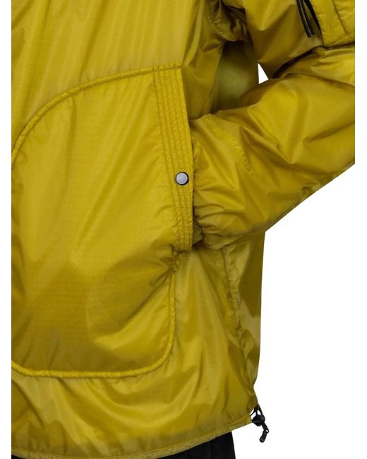 C P Company Yellow Zip-Up Hooded Jacket for men