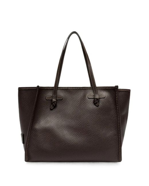 Gianni Chiarini Brown Marcella Grained Leather Tote Bag