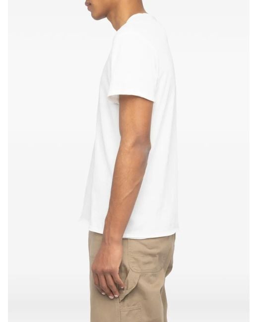 Zadig & Voltaire White V-Neck Short-Sleeve T-Shirt for men