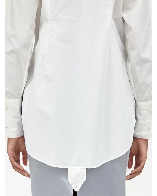 Maison Margiela White Cotton Poplin Shirt
