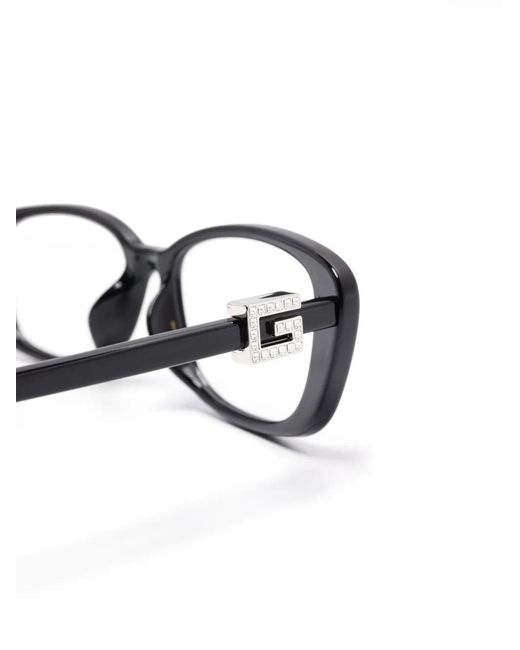 Gucci Black Rectangle-Frames Glasses