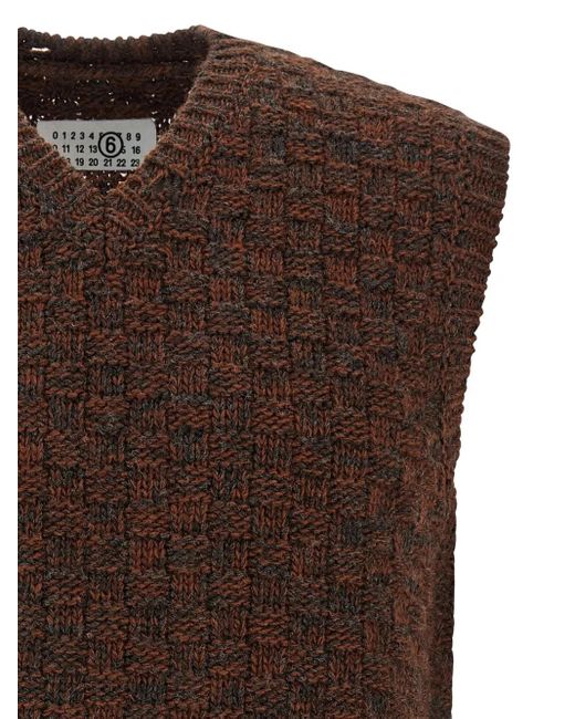 MM6 by Maison Margiela Brown Sweaters for men