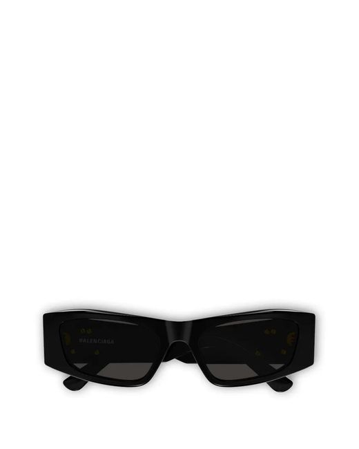 Balenciaga Black Lunettes De Soleil À Monture Rectangulaire