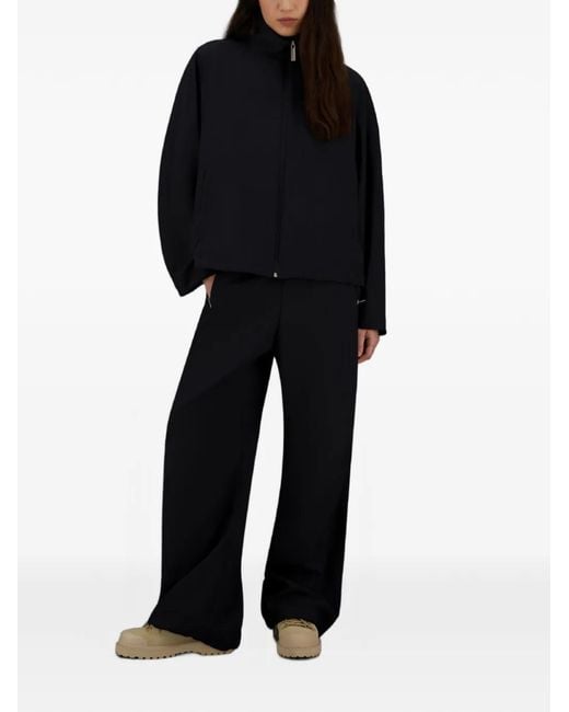 Laminar Black Drawstring Elasticated Trousers
