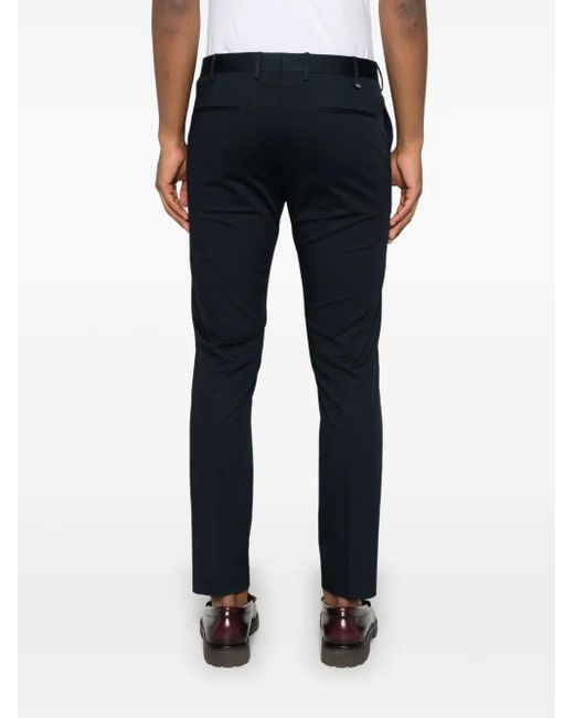 PT Torino Blue Tailored Trousers for men