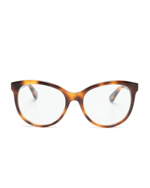 Gafas de sol Interlocking G con montura cat-eye Gucci de color Brown