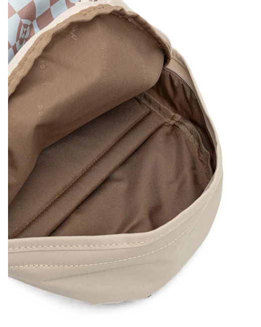 Doughnut White Mini Logo-Patch Backpack