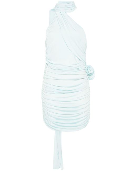 Magda Butrym White Floral-appliqué Mini Dress