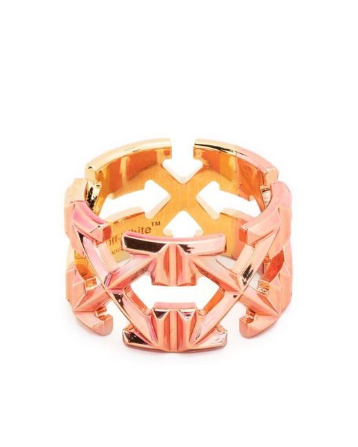 Off-White c/o Virgil Abloh Signature Arrows-motif Ring in Gold ...