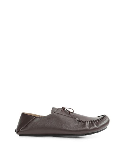 Loewe Gray Rambla Boat Shoes for men