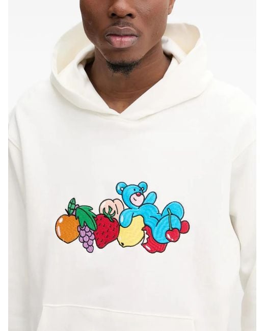INBETWEENERS White Fruit Embroidery Hoodie