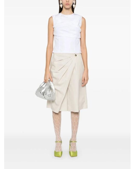 Viktor & Rolf White Pleated Blouse