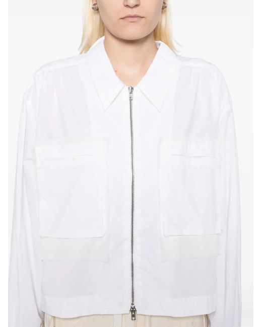 Midorikawa White Fringe Detailing Blouse